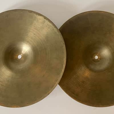 Zildjian 13" A. Zildjian '60s Stamp Hi-Hat Cymbals (Pair) 1960s - 760g and 1174g image 3
