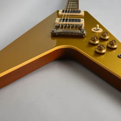 2014 Gibson Custom Shop L.E Flying V Standard Goldtop Electric Guitar w/OHSC image 14