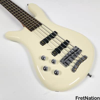 Warwick GPS Streamer LX 5-String Bass Creme White Lefty Left-Handed Gig-Bag 9.72 Pounds #9373-21 image 3