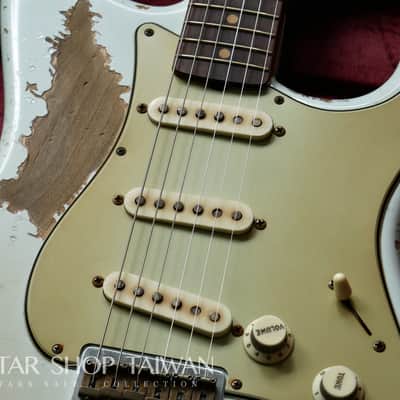 Fender Custom Shop John Cruz 1959 Hardtail Stratocaster Heavy Relic-Sonic Blue image 8