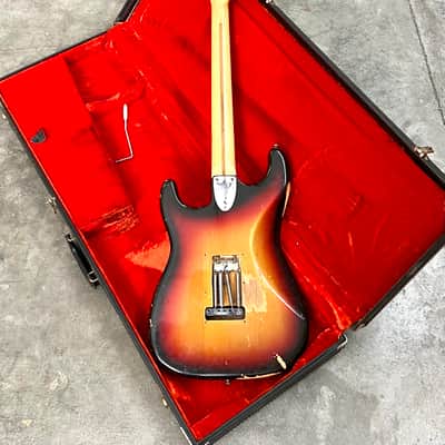 Fender Stratocaster c 1974 Sunburst original vintage USA strat 1973 3tsb image 13