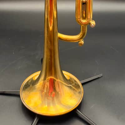 Harrelson Bravura V Bb Trumpet | 1GLT Lightweight Gold Brass Bell | VGR | Raw Brass image 3