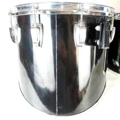 *Ludwig 12,13,14" Power Cut Monroe Marching Tenor Trio Tom Drums Black Starfire* image 10