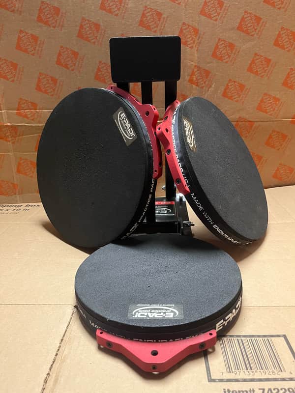 E-Pad! Drum Set Practice Pads 2000's - Black image 1