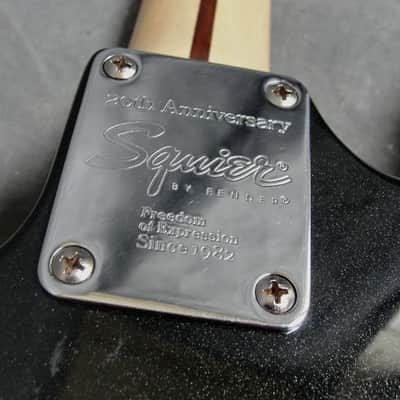 Fender Squier 20th Anniversary Stratocaster Strat, Black image 12