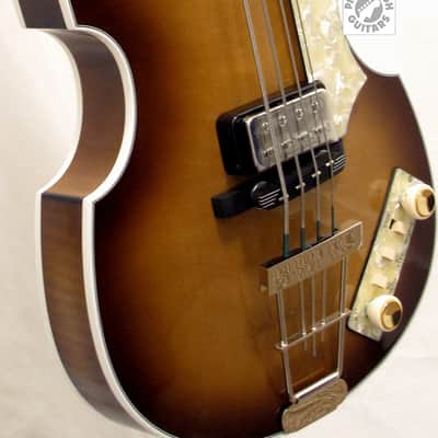New Hofner H500/1-64-O 1964 Reissue Beatle Bass, Sunburst, w/Hard Case, COA & More, Made in Germany! image 12