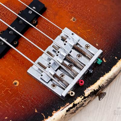1968 Fender Jazz Bass Sunburst Faux Burst Vintage Bass w/ Case image 8