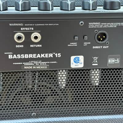 Fender Bassbreaker 15 1x12" 15-Watt Tube Combo Amp – Used (Good Condition) image 10