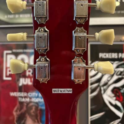 Vintage LVS6 Reissued Series Double Cut Left-Handed image 8