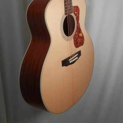 Guild F-240E Natural Satin Jumbo Acoustic Electric Guitar image 2