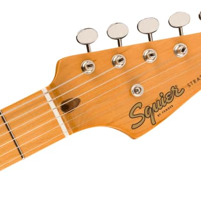 Squier Classic Vibe '50s Stratocaster Electric Guitar Maple FB, 2-Color Sunburst image 14