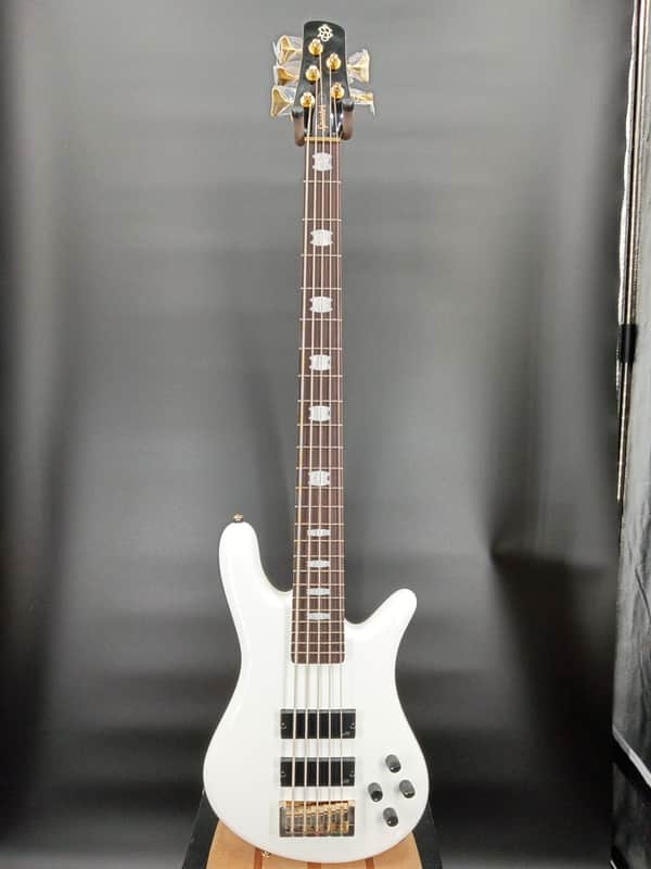 Spector Icon NS-5 Bolt-On White Gloss 5 String Bass 8 lbs 10 Ounces image 1