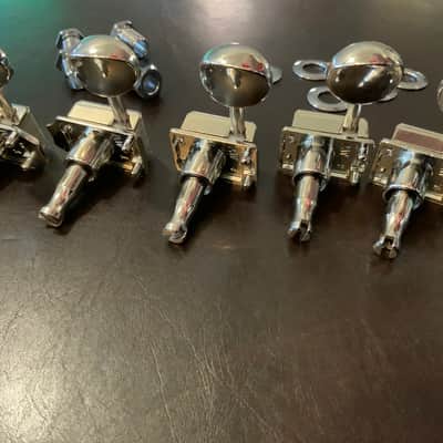 Fender 099-0802-100 American Performer Classic Gear Tuning Heads (6) 2010s - Chrome image 4
