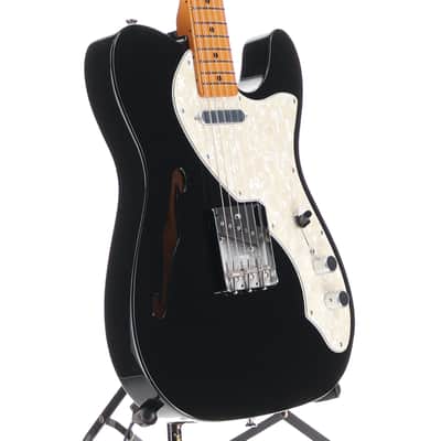 Fender Certified Pre-Owned Vintera II '60s Telecaster Thinline, Maple Fingerboard, Black (G7) (16414) image 3