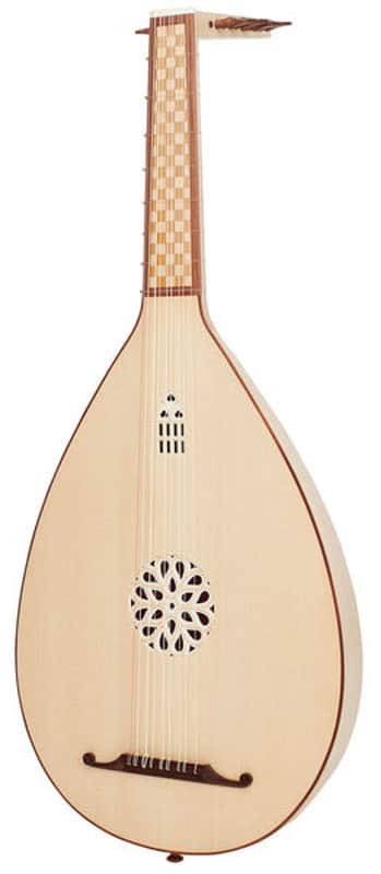 Folk Instruments Professional Design 5 Course Medieval Lute w/ Hardcase image 1