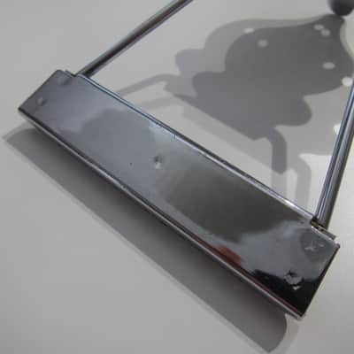 Gibson Acoustic 12 String Guitar Tailpiece Authentic Vintage Part Circa-1960s-Chrome image 6