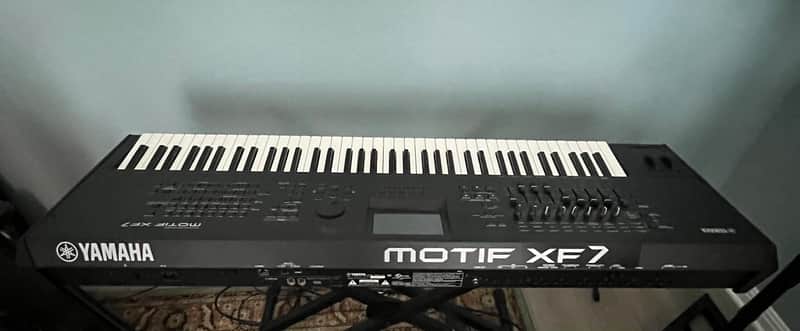Yamaha Motif XF 7 Production Synthesizer 2010s Black image 1