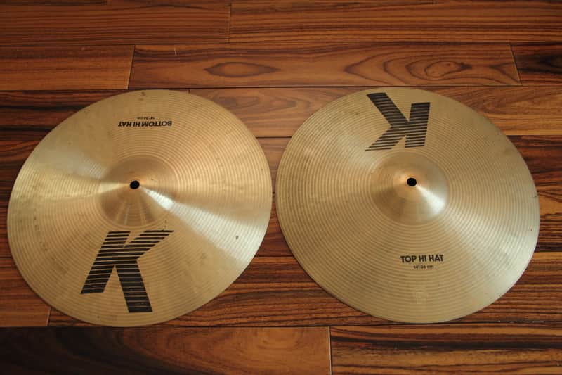 Zildjian 14" K hi hat cymbals image 1