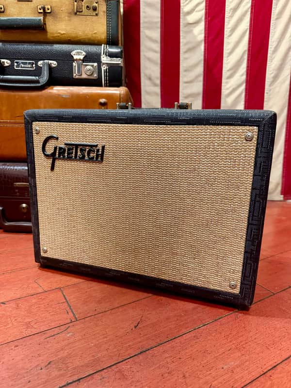 ~1963 Gretsch Combo Amp One Knob Grey Tolex image 1