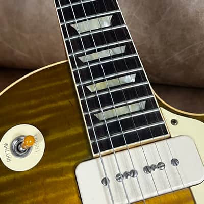 Gibson Custom Shop M2M Les Paul 1954 Reissue “R4” Green Lemon Fade + 1959 neck image 9