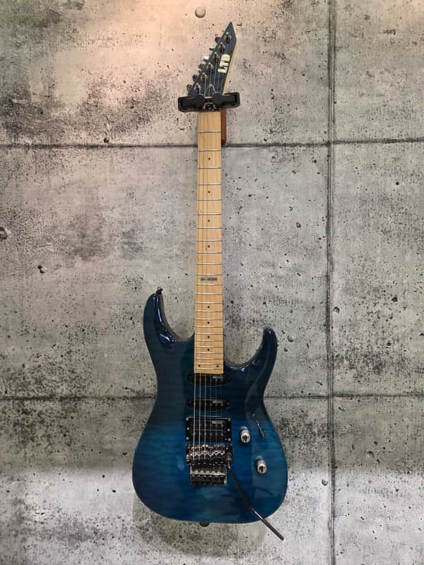 ESP LTD MH-103 QM 2008 - 2018 - See Thru Blue image 1