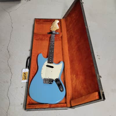 1966 Fender Musicmaster II Short Scale - Daphne Blue With Original Case image 21