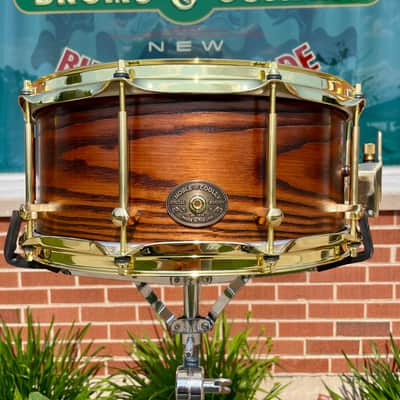 Noble & Cooley 6x14 Special Edition Solid Shell Classic Sassafras Snare Drum Honey Maple Satin *Video Demo* image 2
