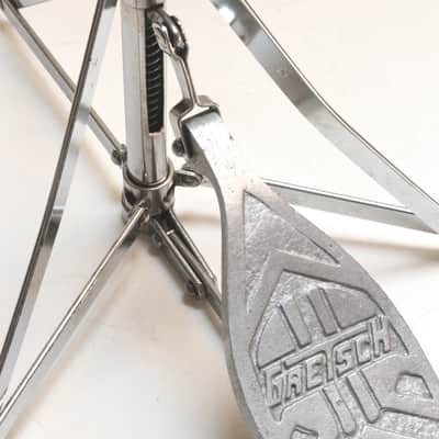 Gretsch Hi Hat Stand, Early Flat Base Version #4844, Original Clutch, Riveted Rubber Feet - 1961 to '63 / INSPECTED & TESTED image 11