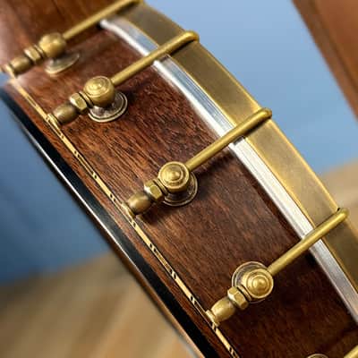 Custom Rickard Dobson 11" Banjo Walnut with North Star Tailpiece image 11