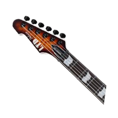 ESP LTD PHOENIX-1001QM Electric Guitar - Tobacco Sunburst image 4