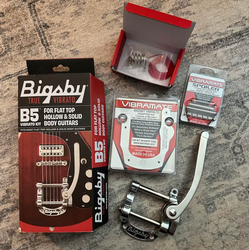 Bigsby B5 Vibrato Tailpiece with Vibramate Plate and String Spoiler image 1