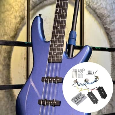 Prewired Neck & Bridge Humbucker Pickups With Hole Pitch 68Mm Bass Bridge Instrument Accessories For 4-String Bass image 2