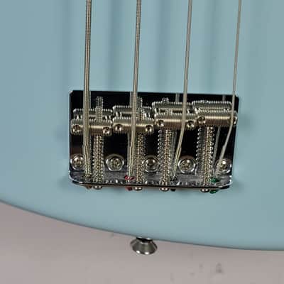2023 Fender Gold Foil Jazz Bass - Sonic Blue With OHSC image 12