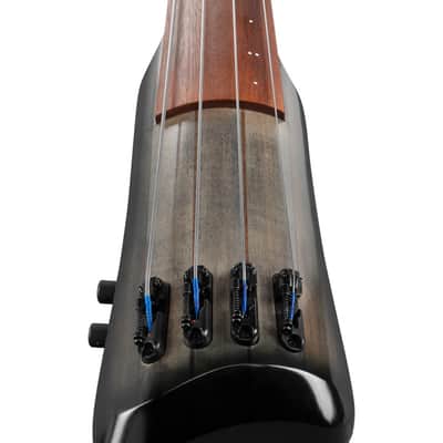 Ibanez UB Upright 4 String Bass w/Bag - Black Ice Burst Low Gloss (UB804BUL) image 10