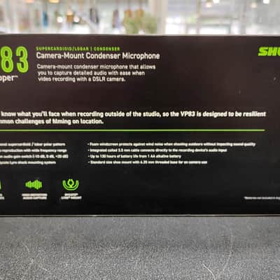 Shure VP83 Lens Hopper Camera-Mount Condenser Mic - Brand New - 2013 - Present - Black image 2