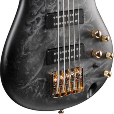 Ibanez SR Standard 5 String Electric Bass - Black Ice Frozen Matte (SR305EDXBZM) image 2