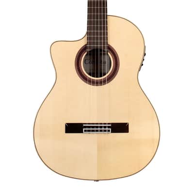 Cordoba Iberia GK Studio Negra Left Handed Cutaway A/E Nylon Str Guitar Open Box image 1