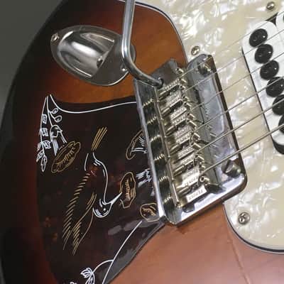 LEFTY! Boutique Custom Warmoth Fender Strat Build Classic Sunburst Tom Delonge Tribute Made in USA 7.4 Lb HSC image 5