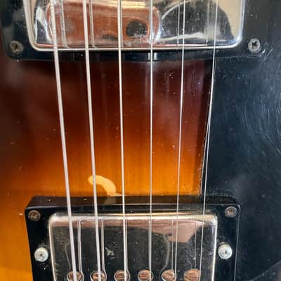 Univox Effector Vintage Electric Guitar w/ Built-In Effects – Sunburst – Late 1960s – Japan Late 1960's - Sunburst image 3