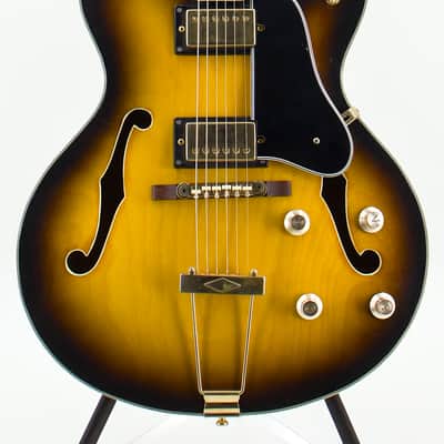 Used AS/IS Voxton X-215 Sunburst Electric Guitar - Good Condition image 2