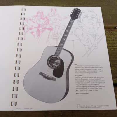 Vintage 1971 Epiphone Guitar and Bass Catalog and Price List! Rare, Original Case Candy, Paperwork! image 5