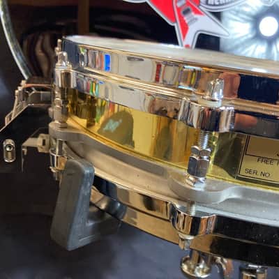 Steve Ferrone's Tom Petty and The Heartbreakers, Pearl - 3.5x14" Brass Free Floating Piccolo Snare Drum 1990's image 10
