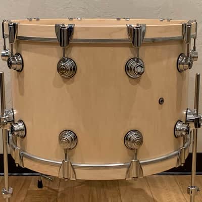 DW Collector's Series Pure Maple 14x20 Bass Drum Floor Tom in Natural Satin Oil with Chrome Hardware image 4