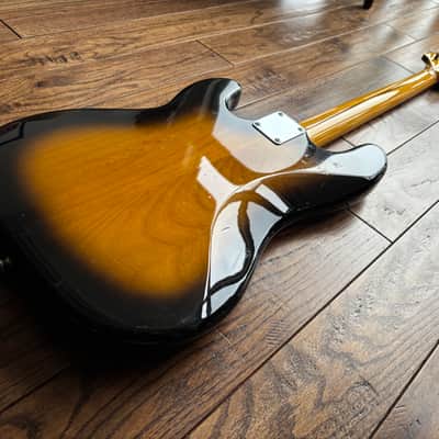 1999 Fender PB-62 Precision Electric Bass 1962 Reissue Sunburst Mirror Guard MIJ Japan image 11