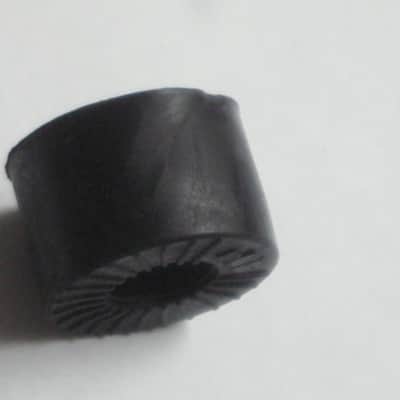 ONE litely relic'd MXR large (standard size) black plastic knob with white position line & dot, Push-On Style ECB134 (NO set screw) & ONE litely relic'd MXR Knob Cover (Foot Turner) ECB131 - from late 2000s image 19