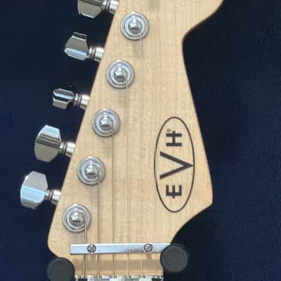 EVH Black and White Striped Series Solid Body 2020’s - Hand Rubbed Oil image 6