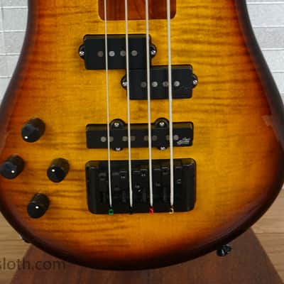 Spector EuroBolt 4 Left Handed - Tobacco Sunburst image 7