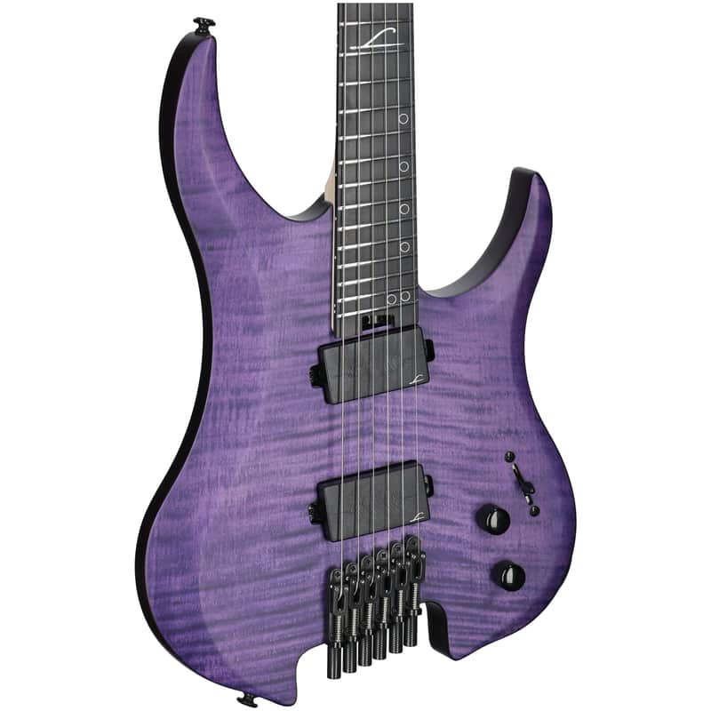 Legator G6FSS Ghost 6 Super Shred Electric Guitar, Purple Flame Maple image 1