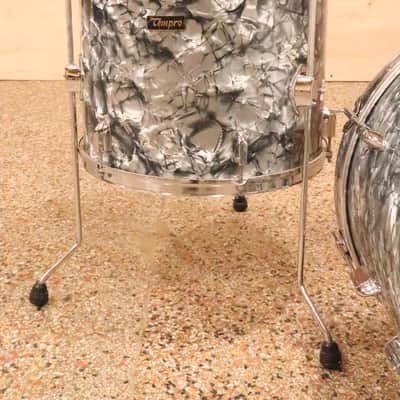 Tempro 3pc Drum Kit Set Black Pearl Vintage 1970's MIJ image 6