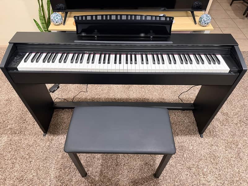 Casio PX-760 Privia 88-Key Digital Piano 2010s - Black image 1
